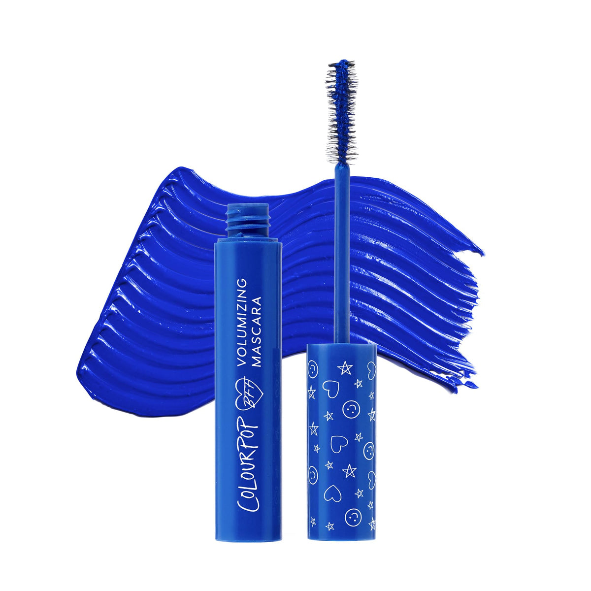 ColourPop BFF Mascara front tube showing sleek packaging and bold black shade benefit