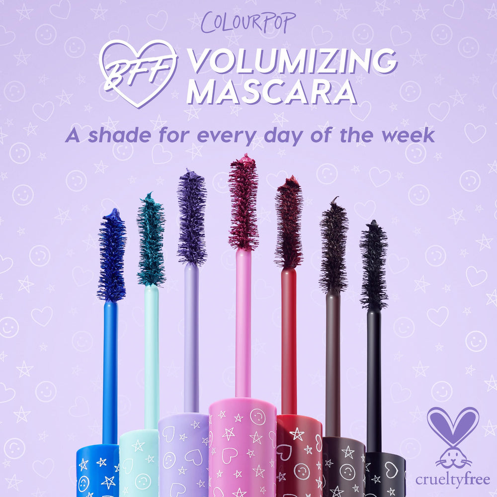 ColourPop BFF Mascara in hand size comparison for travel-friendly convenience