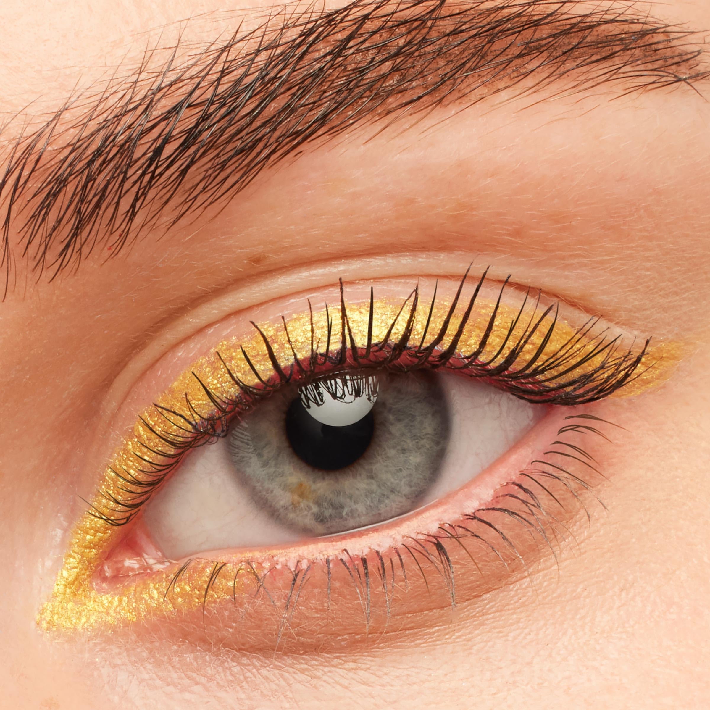 ColourPop BFF Mascara twisted brush detail close-up showing nylon fibers and benefit: detangles lashes evenly