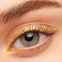 ColourPop BFF Mascara twisted brush detail close-up showing nylon fibers and benefit: detangles lashes evenly