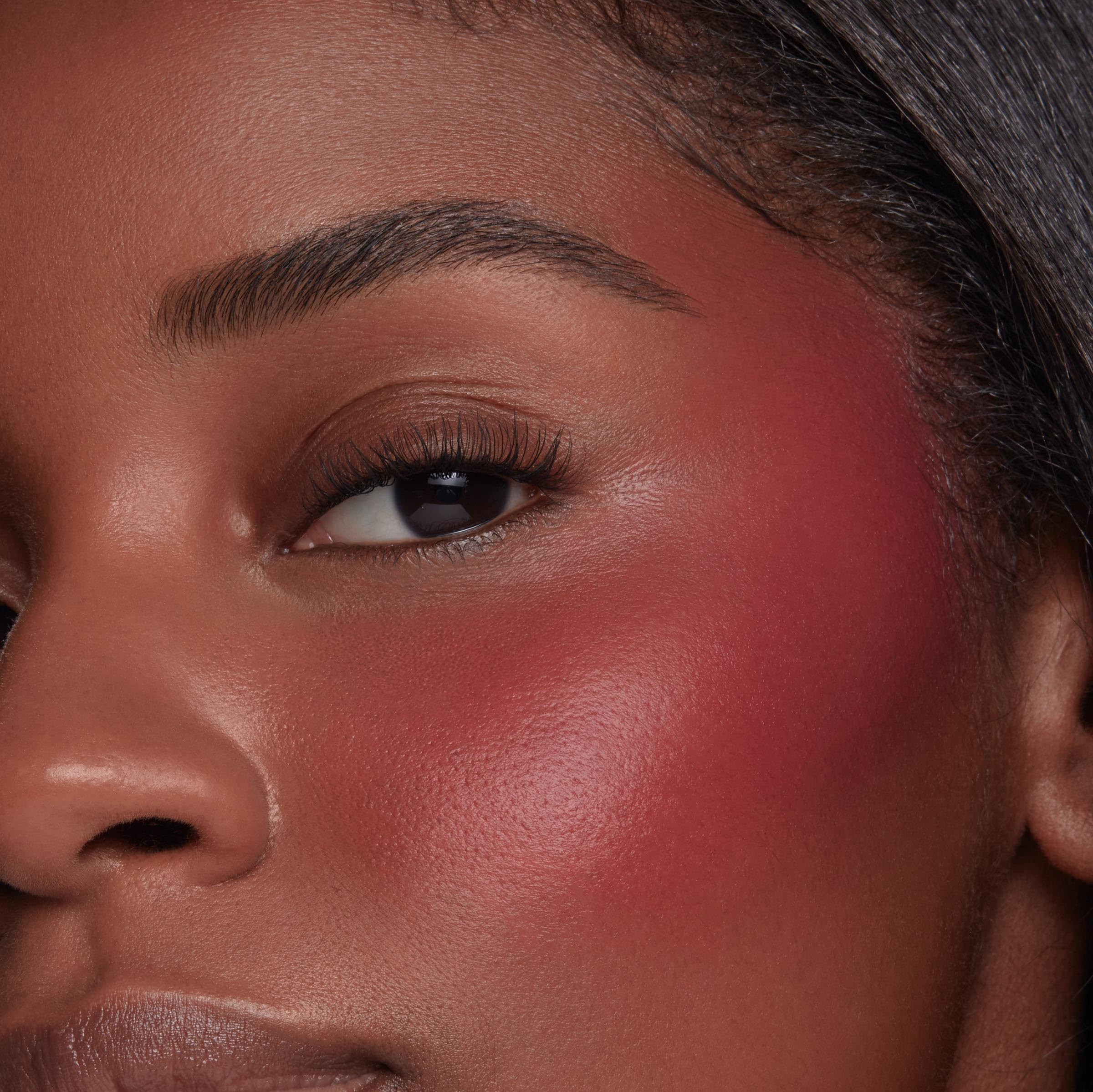 ColourPop liquid blush texture close-up highlighting creamy, hydrating finish