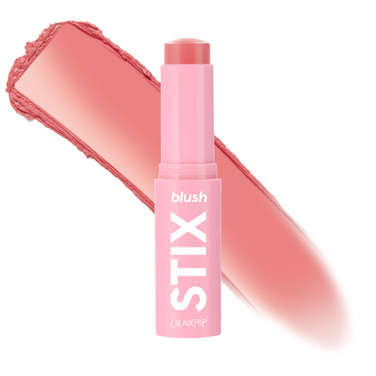 ColourPop Blush Stix front packaging showing compact stick and label benefit