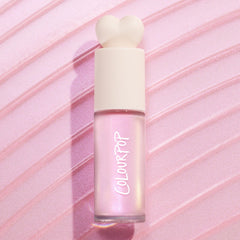 ColourPop blended into body lotion illustrating subtle, seamless body glow