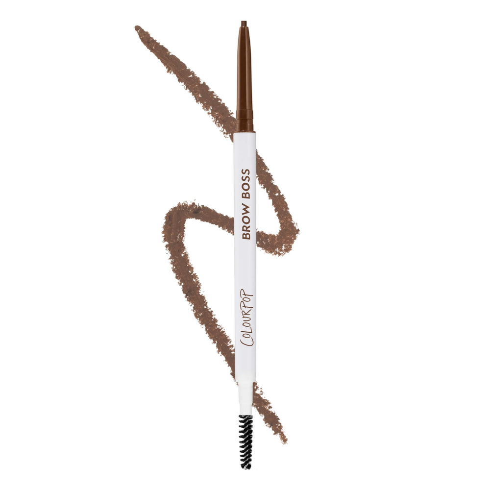 ColourPop Brow Boss Brunette front packaging showing compact pencil