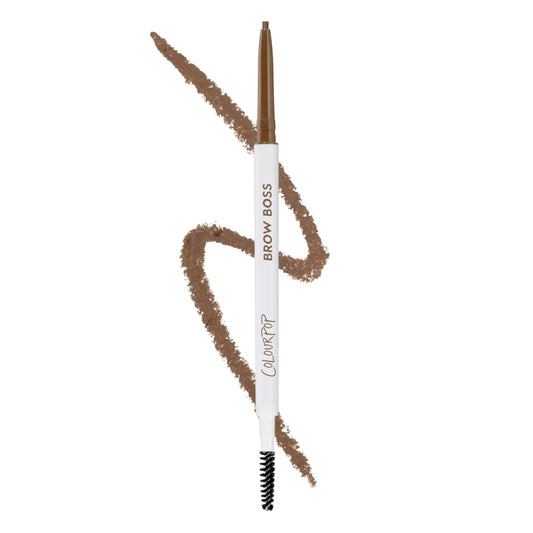 ColourPop Brow Boss front view showing pencil and spoolie for easy application