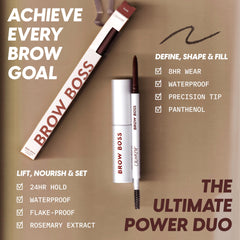 ColourPop Brow Boss inside a makeup bag lifestyle shot for on-the-go touch-ups
