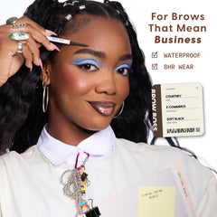 ColourPop Brow Boss spoolie detail blends pigment for a seamless finish