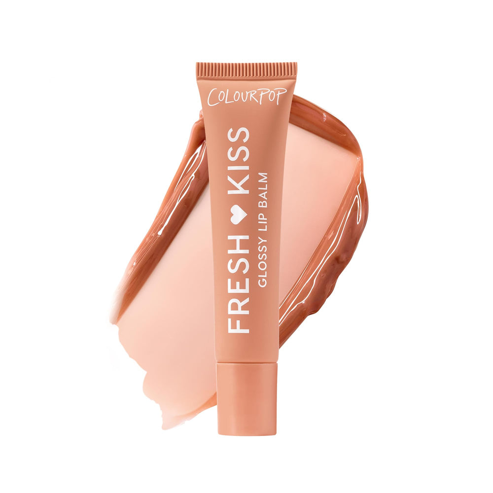 ColourPop Caramel Latte front tube showing glossy balm and compact packaging benefit: portable hydration