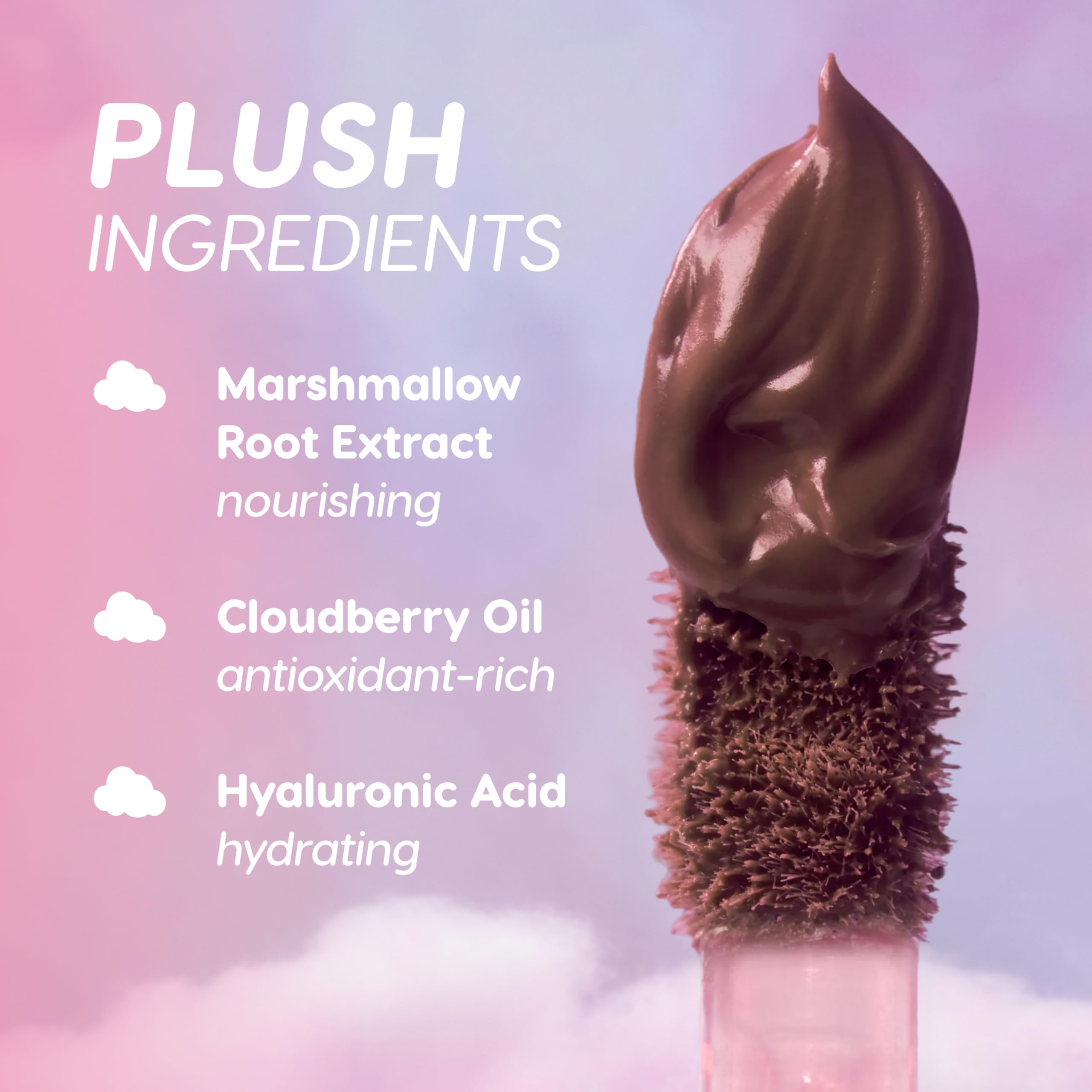 ColourPop packaging box label showing ingredients and travel-ready size benefit