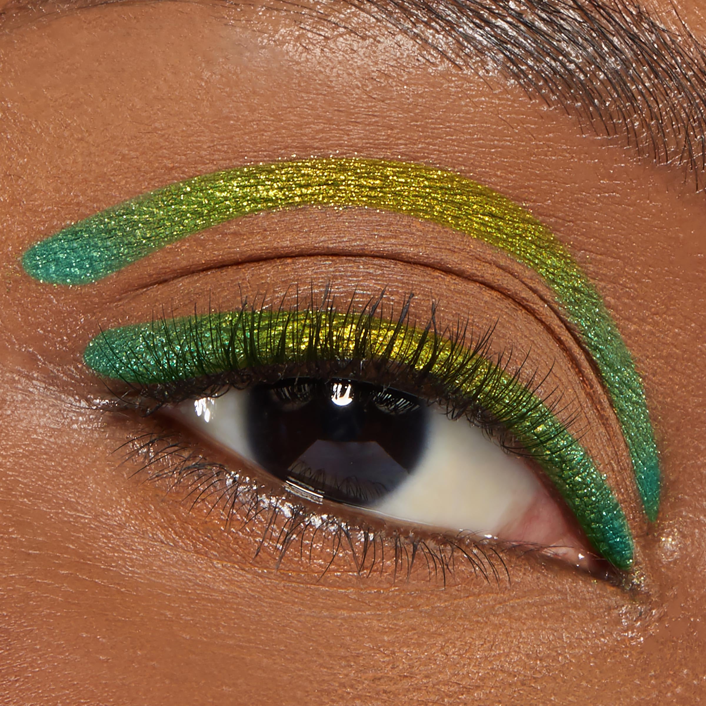 ColourPop crème gel eyeliner applied on upper lashline for precise wing and long-lasting hold