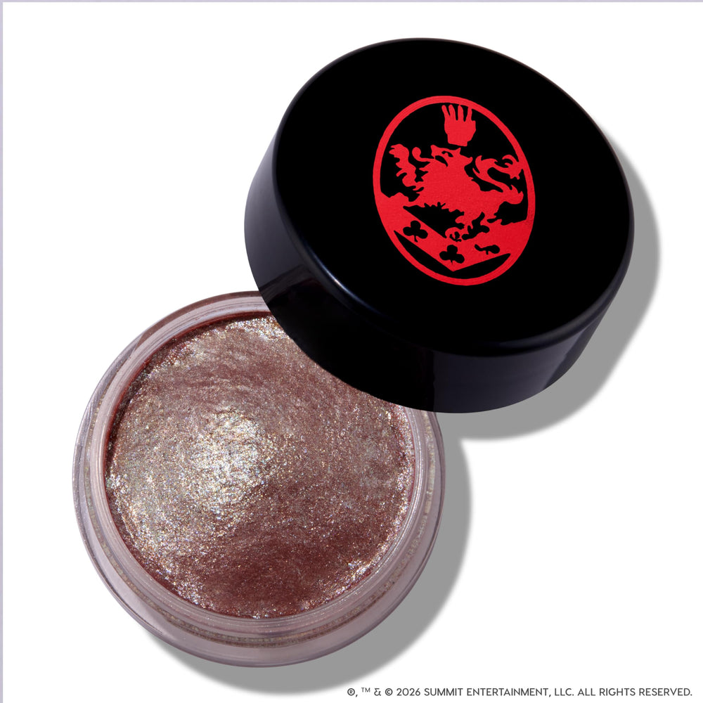 ColourPop Cullen Coven on model for dramatic metallic evening look