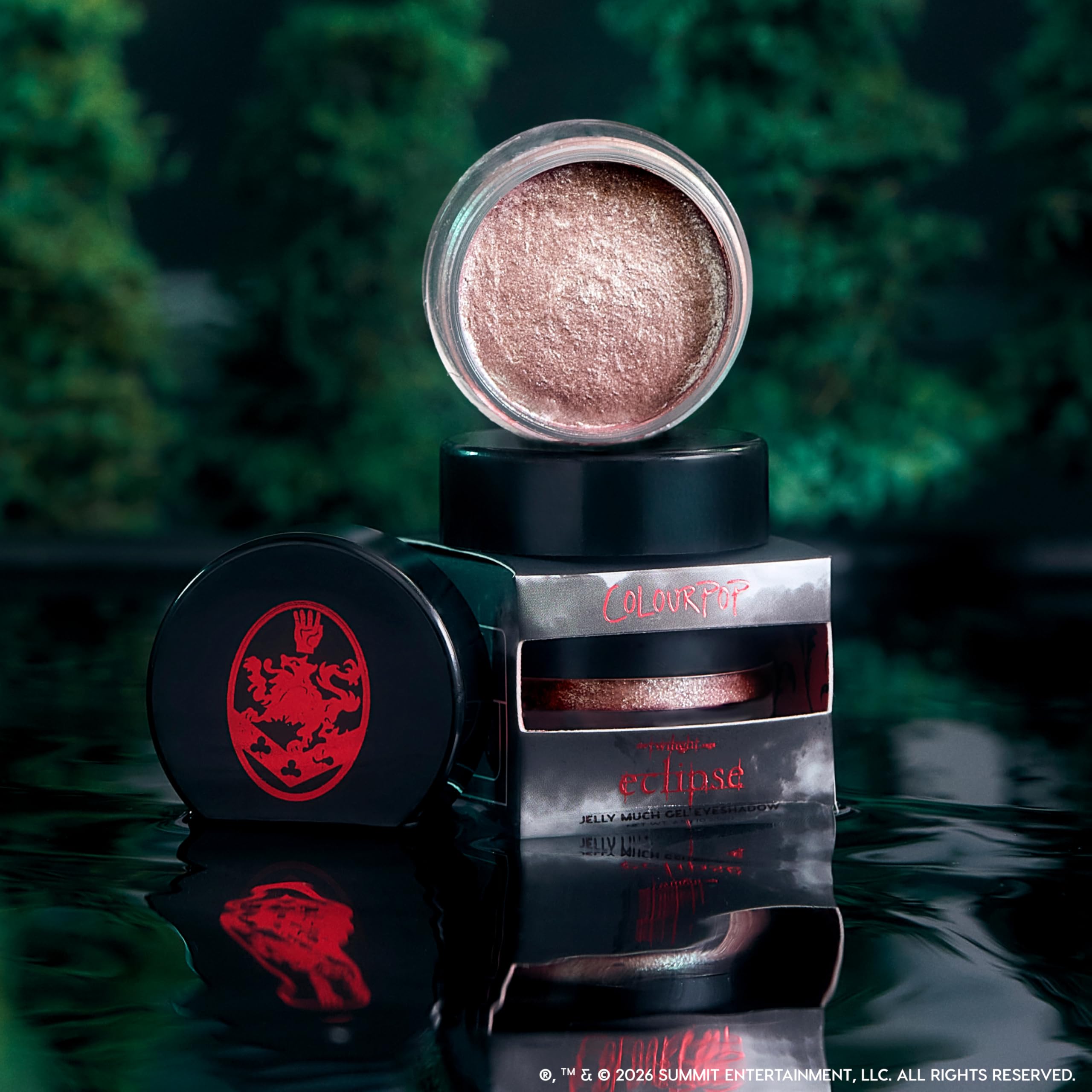 ColourPop Cullen Coven Twilight collaboration label emphasizing collectible design