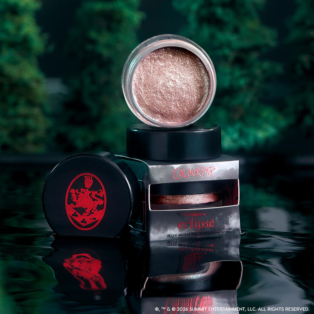 ColourPop Cullen Coven Twilight collaboration label emphasizing collectible design