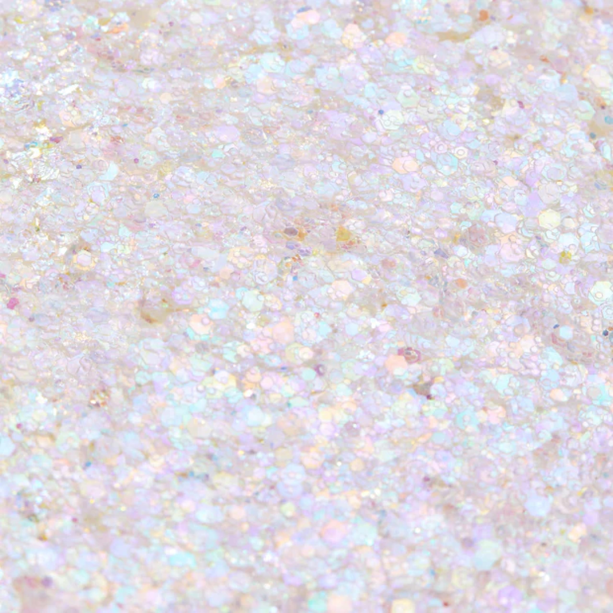 ColourPop Disco Lady open gel texture with multicolored glitter showcasing smooth, non-sticky finish