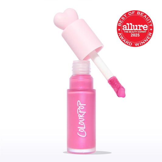 ColourPop doe foot applicator close-up showing plush tip for precise placement