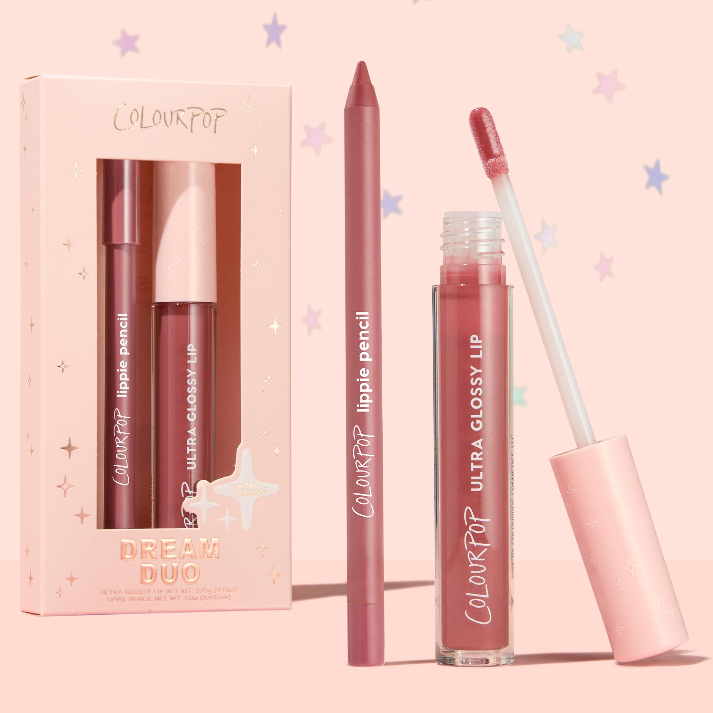 ColourPop flatlay with kit in lifestyle setting showing everyday glam readiness