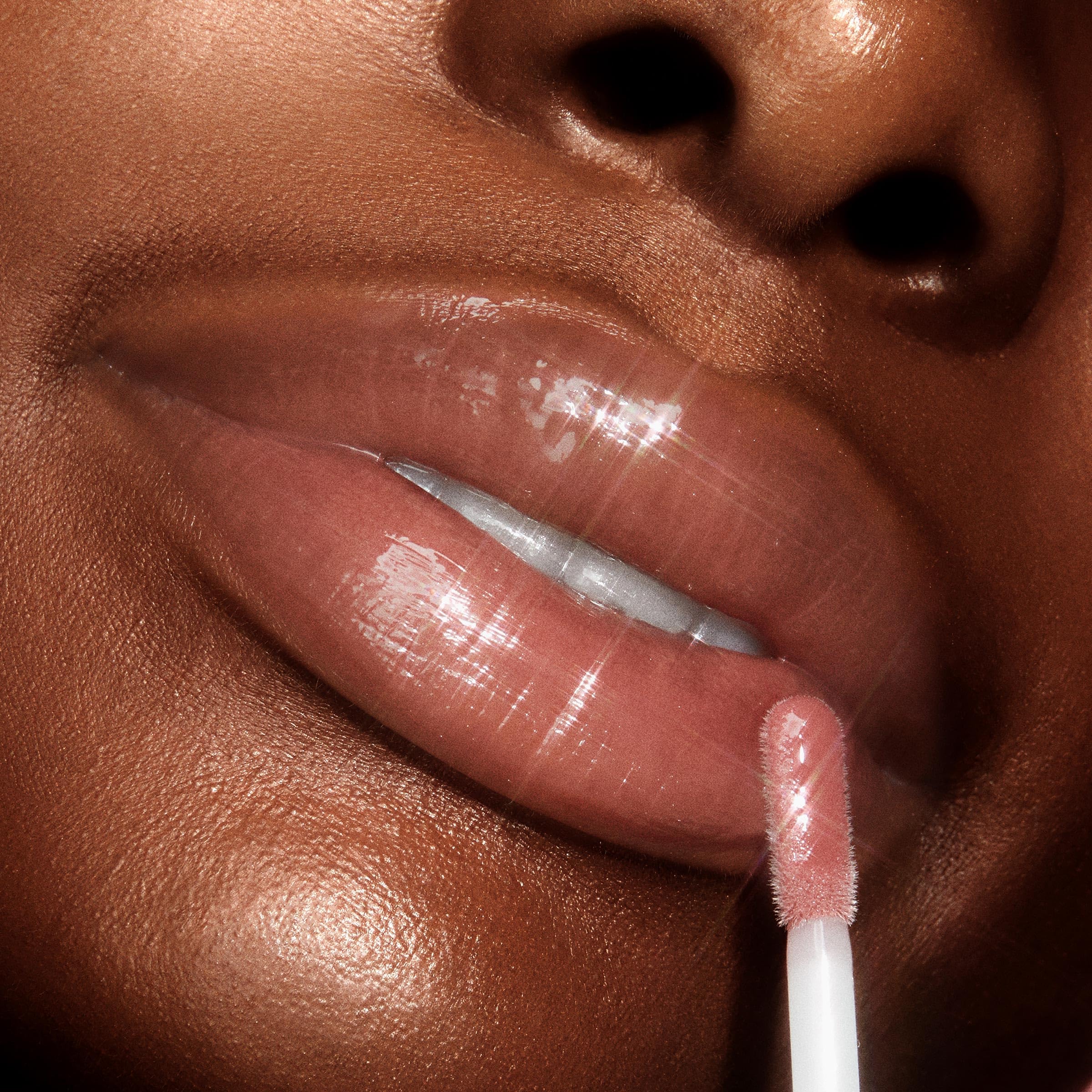 ColourPop lips wearing the duo illustrating defined liner and glassy Pasadena shine