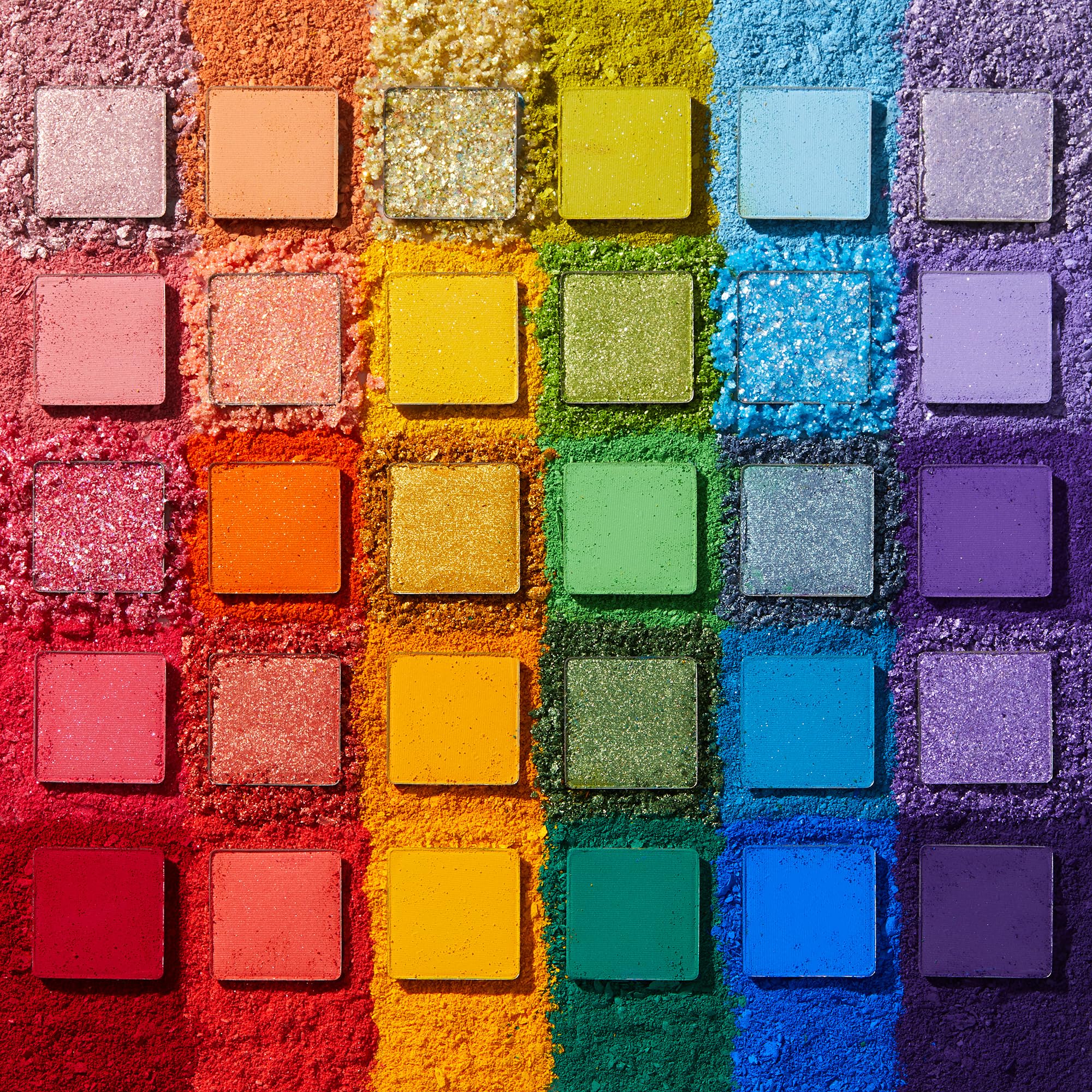 ColourPop close-up of pans showing color variety and smooth application