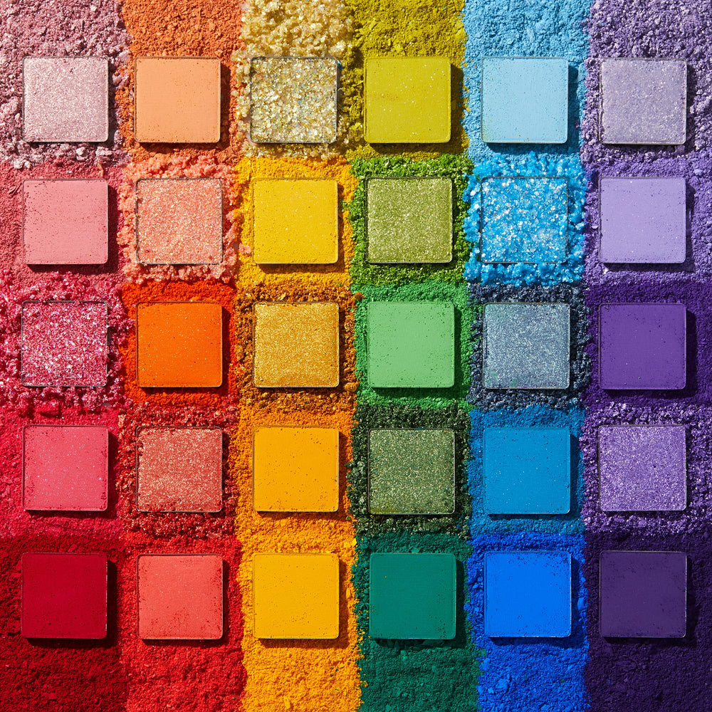 ColourPop close-up of pans showing color variety and smooth application