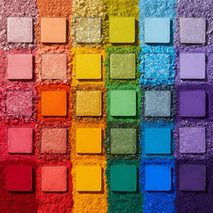 ColourPop close-up of pans showing color variety and smooth application