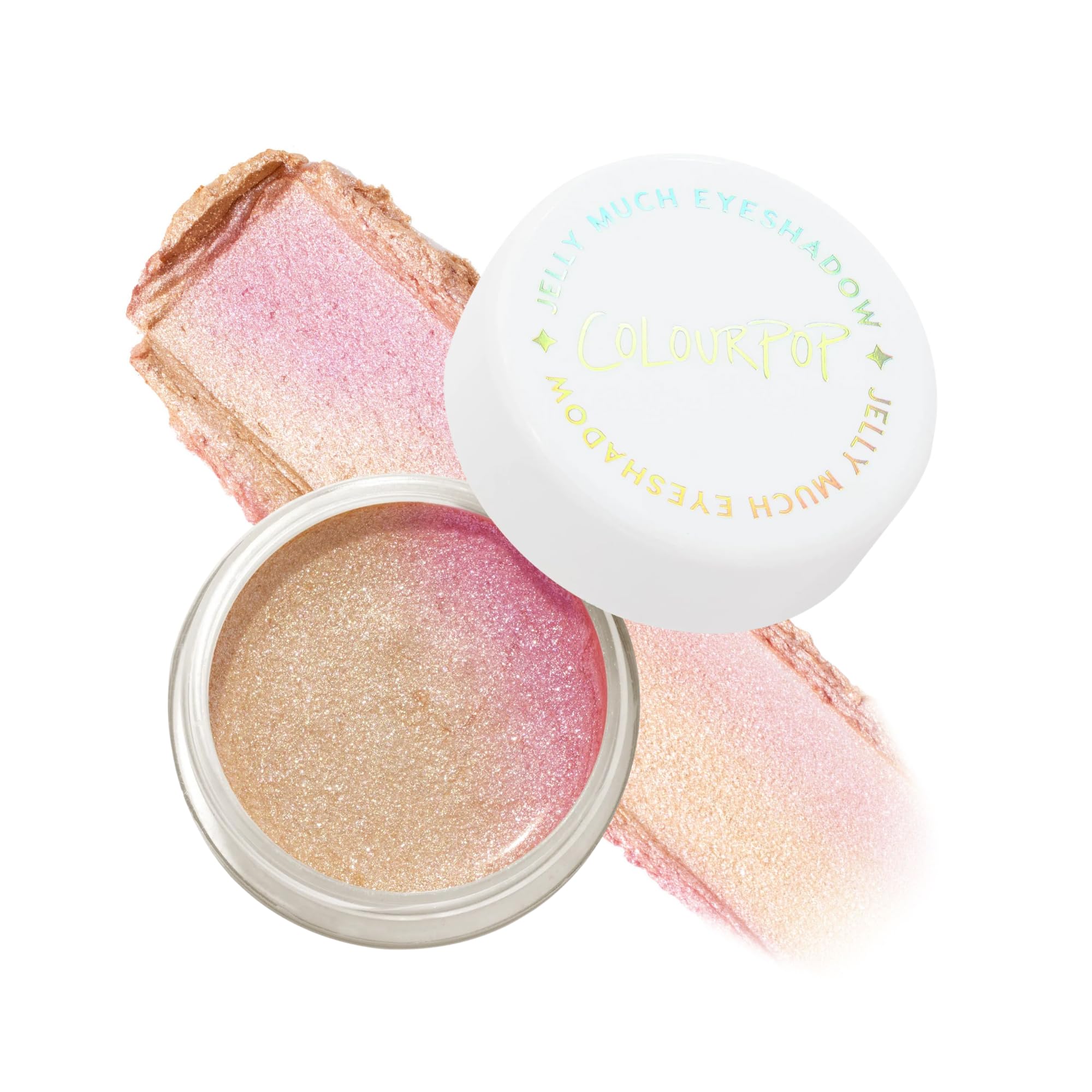 ColourPop Field of Fairies pot front view showing vibrant metallic shade and easy access