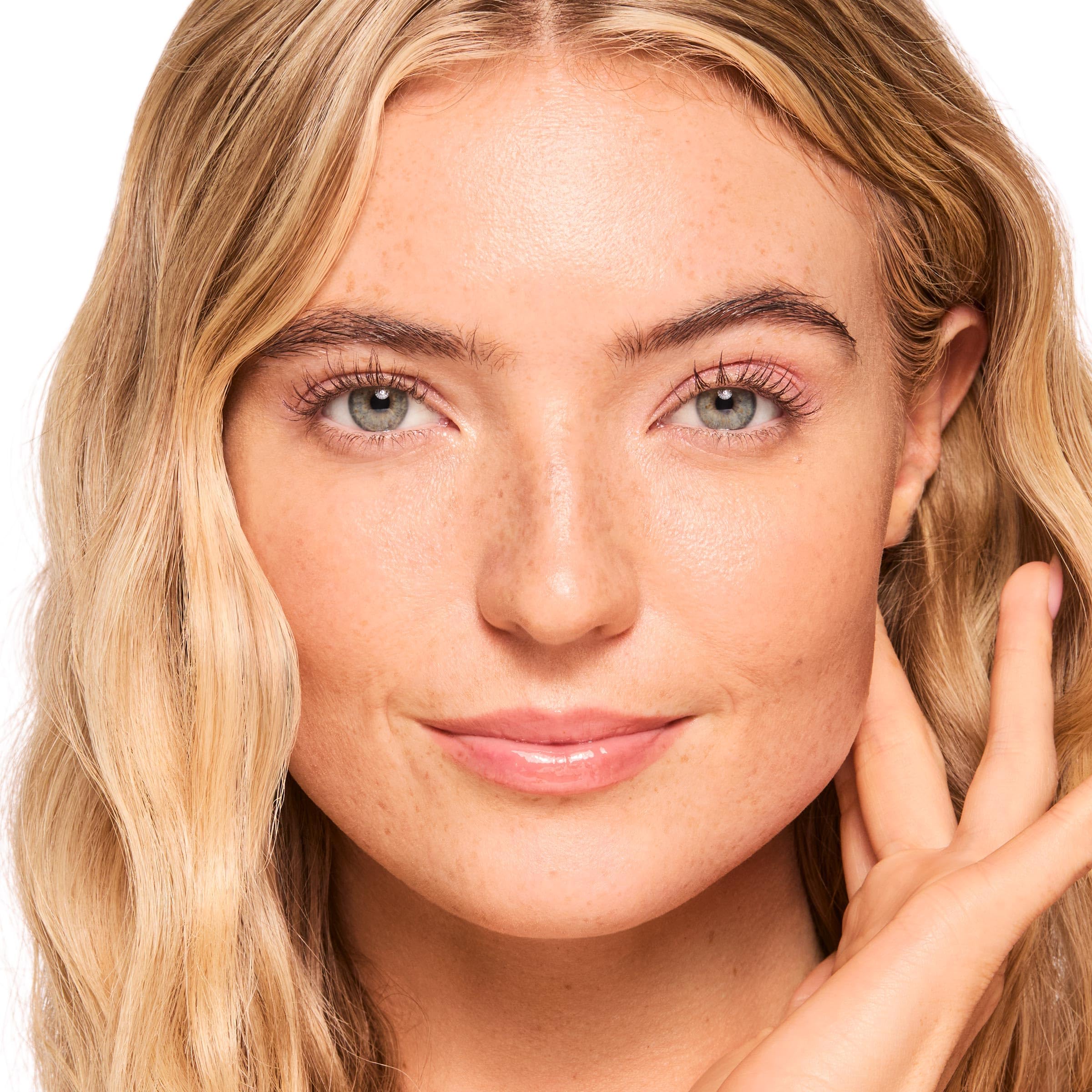 ColourPop texture swipe on skin showing glossy hydration and smoothness benefit