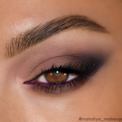 ColourPop gone matte applied on eyelid demonstrating blend and metallic highlight benefits