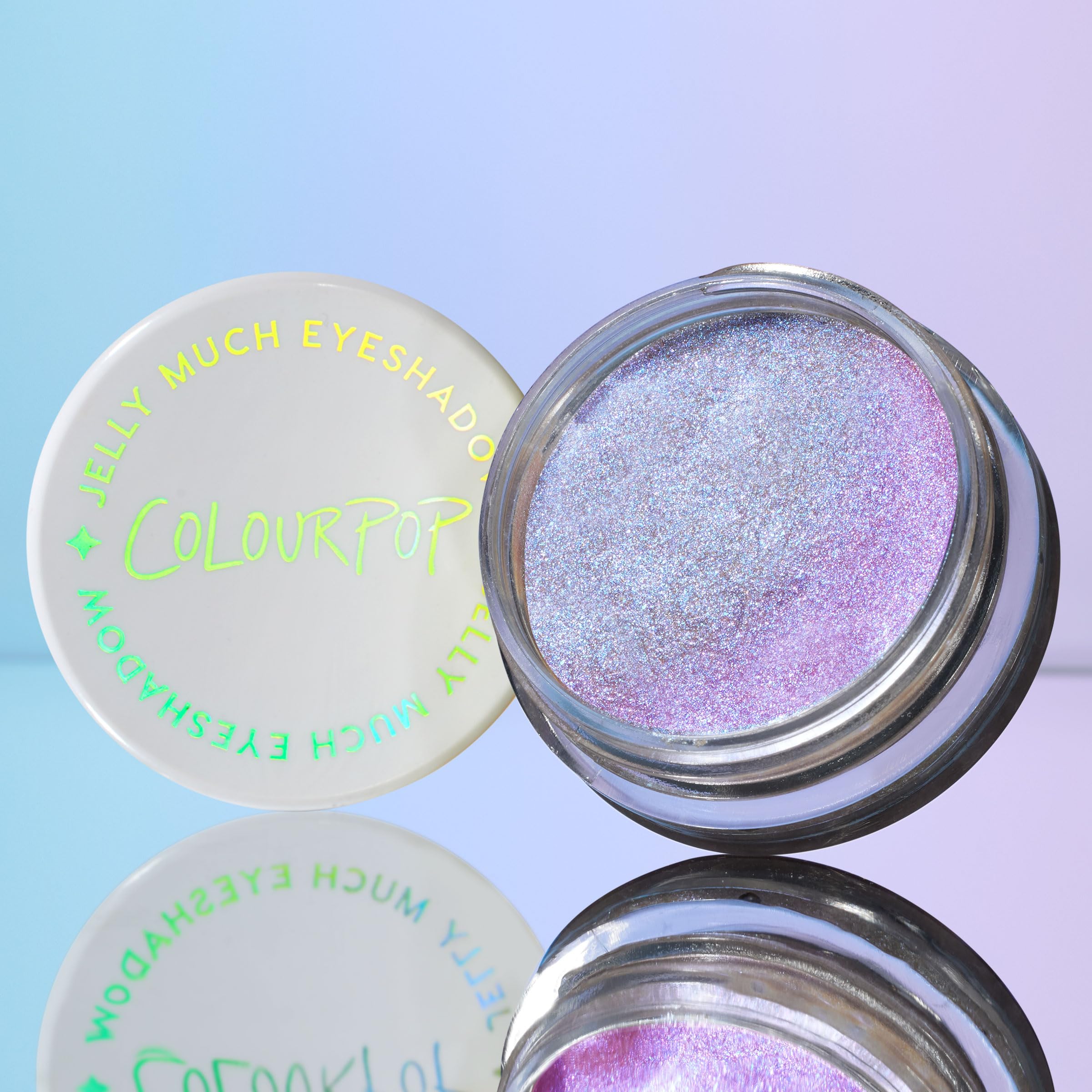 ColourPop Hallucinogenius worn on model eyelid showcasing bold metallic finish and dimension