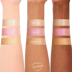 ColourPop Hi-Lite mixed with foundation demonstrating all-over luminosity