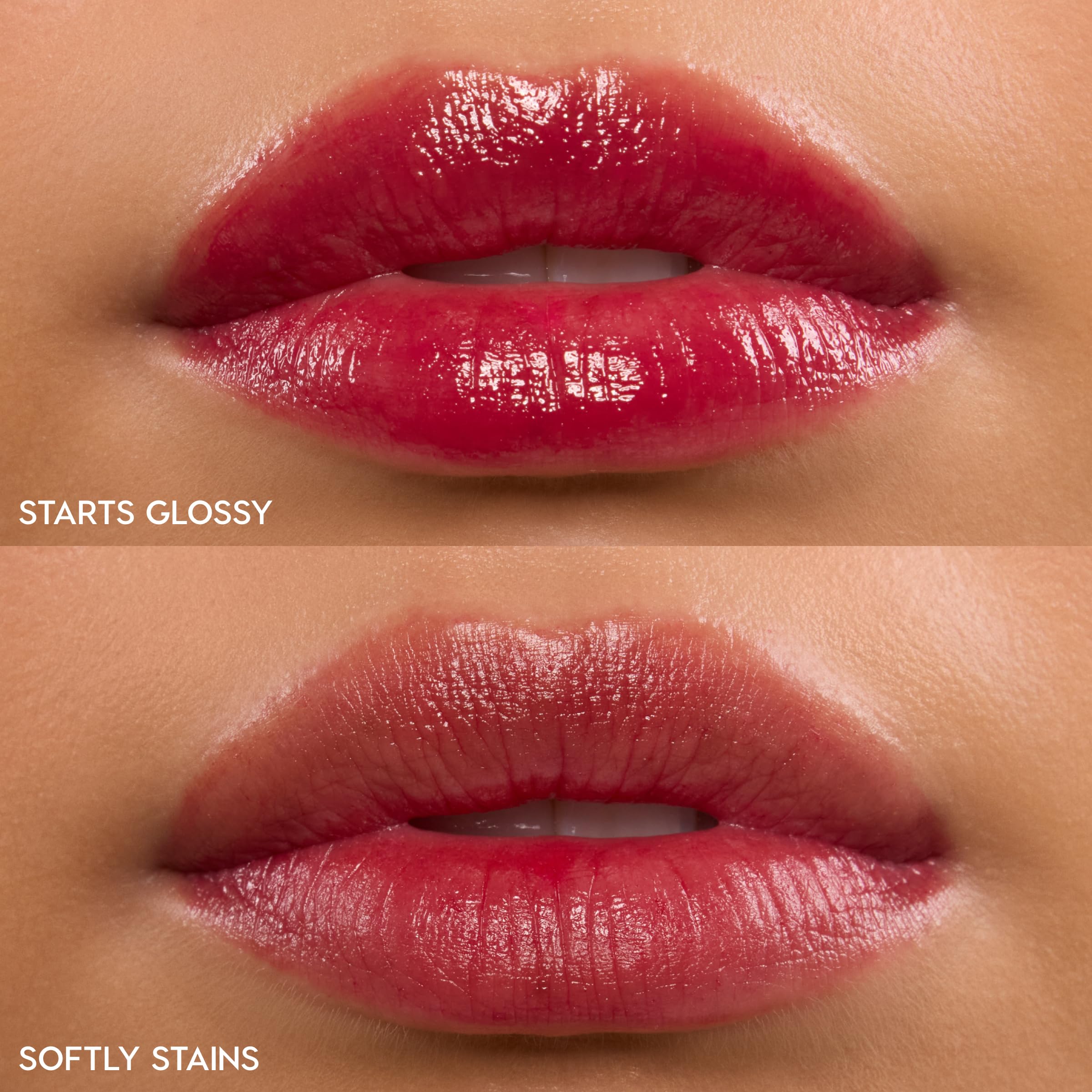 ColourPop HydraPop glossy texture swatched on skin showing hydrated, non-sticky finish