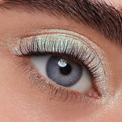 ColourPop jelly much sage swatches on skin illustrating intense payoff and blendability