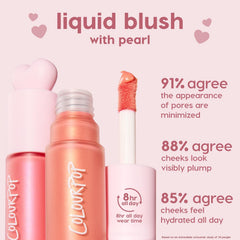 ColourPop product label ingredient list closeup showing hyaluronic acid and niacinamide benefit