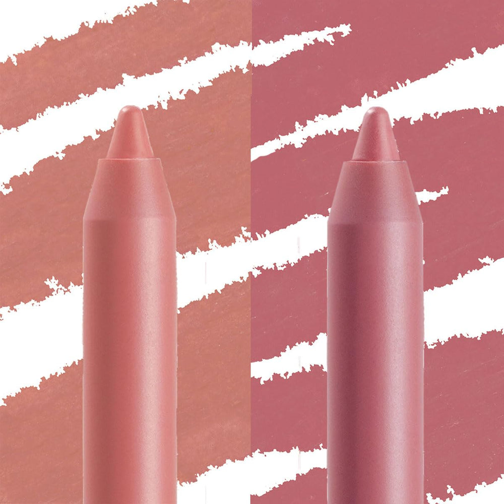 ColourPop lifestyle model wearing both shades showcasing wearable everyday color and flattering finish