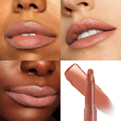 ColourPop Lippie Stix Parker creamy matte texture close-up highlighting moisture