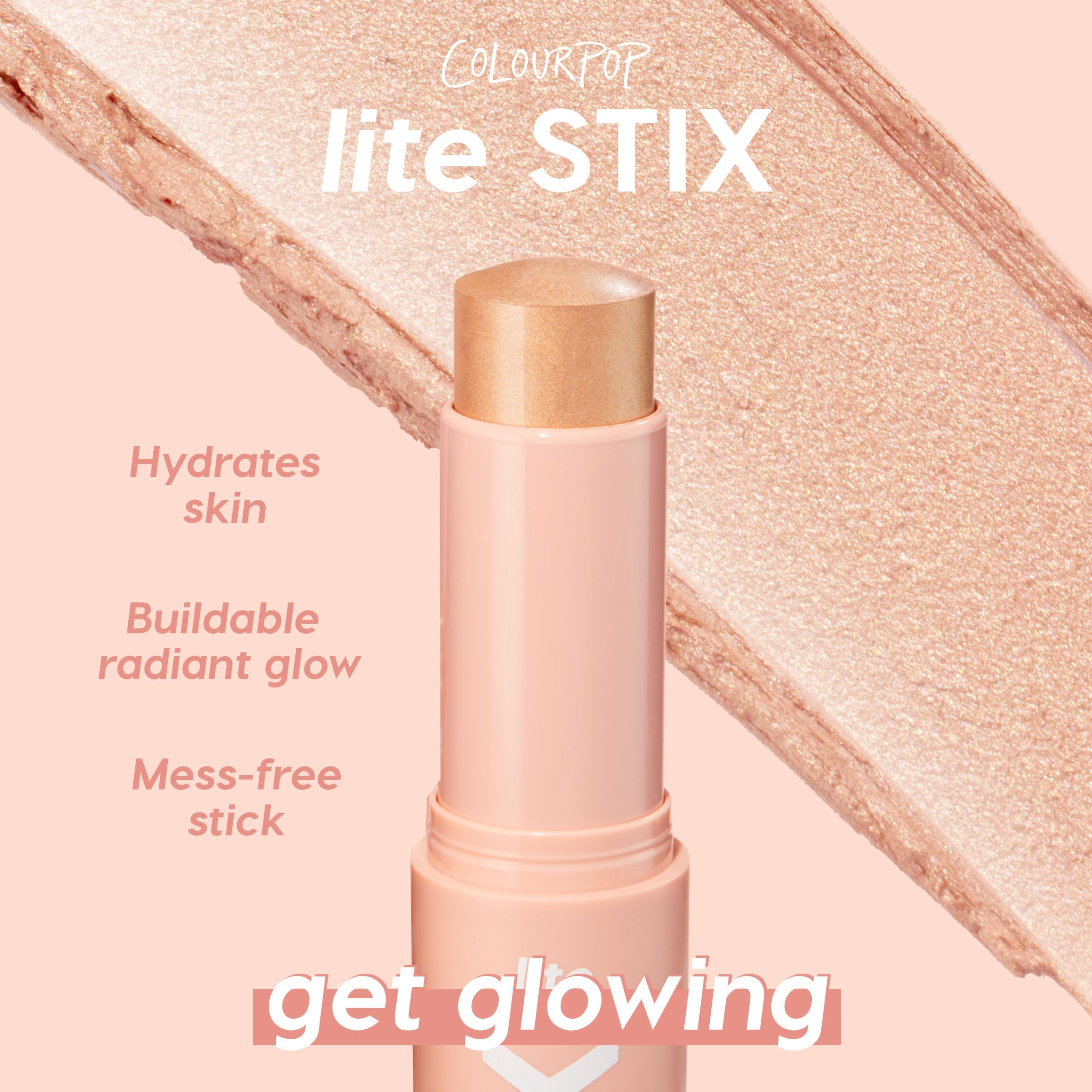 ColourPop Lite Stix held in hand to show size and travel-friendly convenience