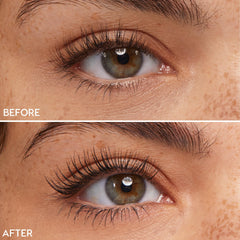 ColourPop mascara wand coating texture highlighting creamy formula and clump-free finish