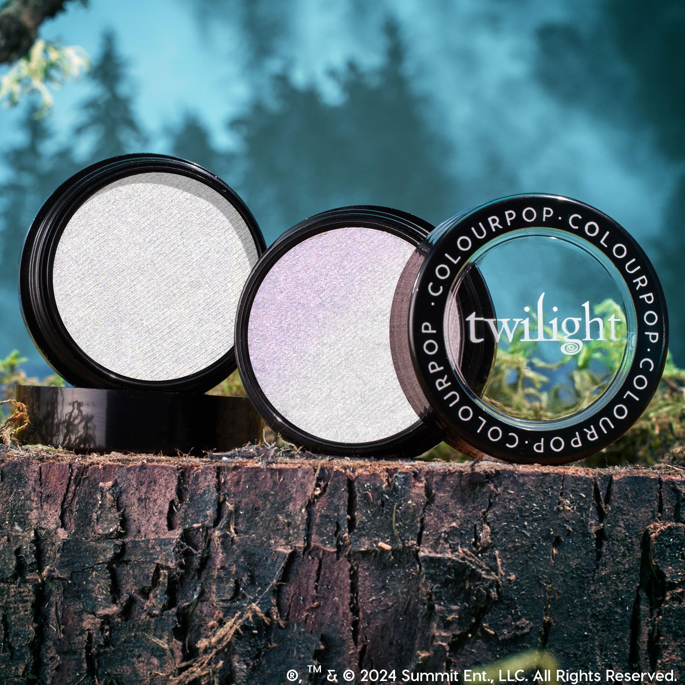 ColourPop Meadow compact label shot showing product name and portable, travel-ready benefit