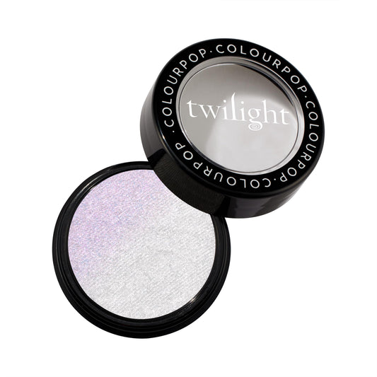 ColourPop Meadow front pan showing highlighter shade and packaging benefits a clear view