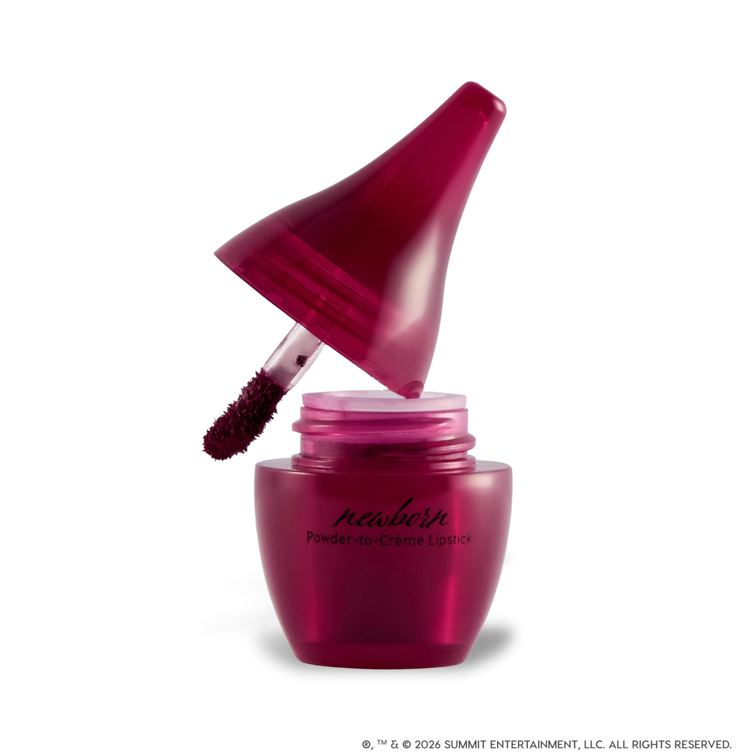 ColourPop Newborn lifestyle evening look showing dramatic vampy red for nightwear benefit