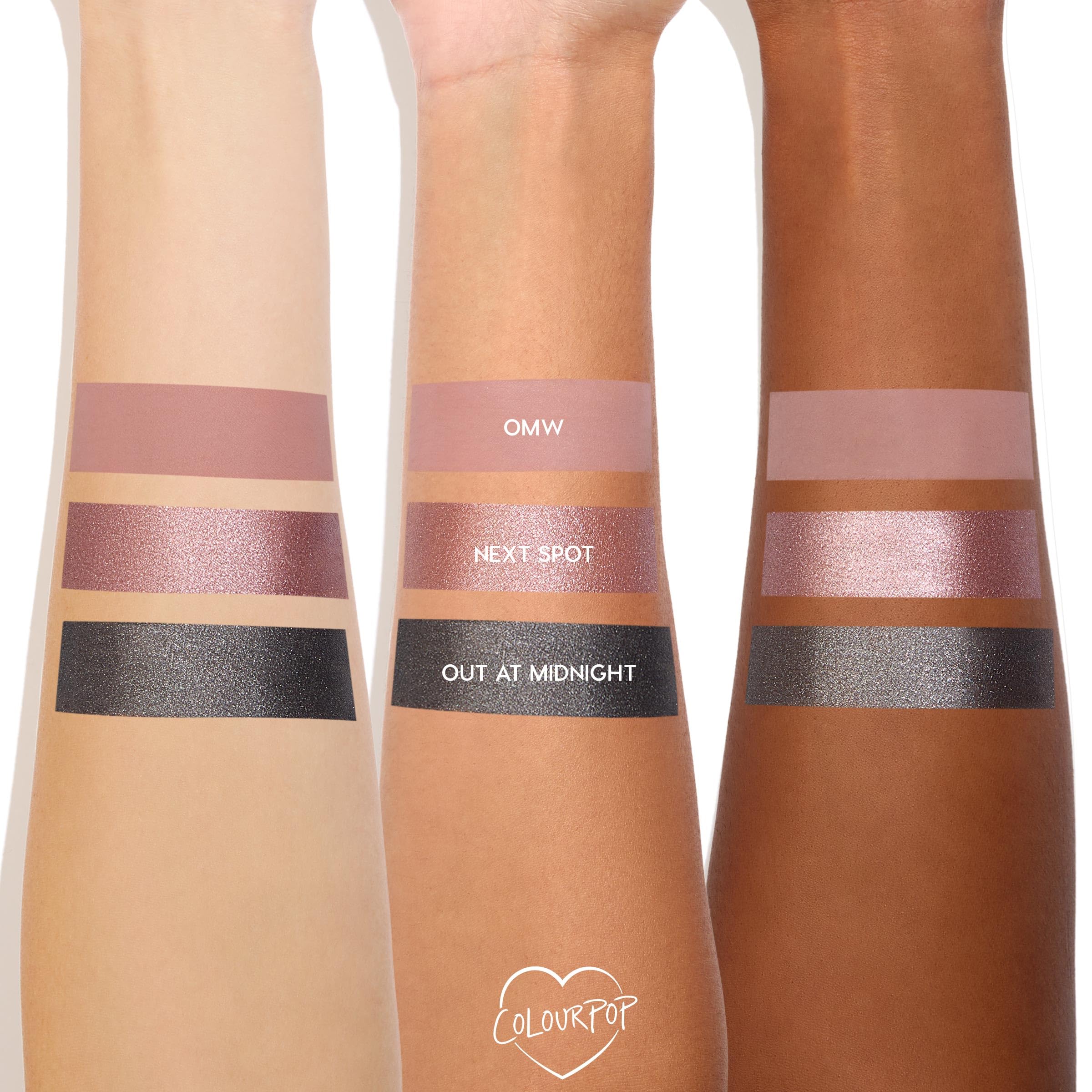 ColourPop Next Spot in-use application on eyelid demonstrating quick application