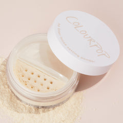 ColourPop powder texture close-up highlighting ultra-fine particles for smooth skin