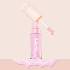 ColourPop packaging label close-up listing hyaluronic acid and niacinamide benefits