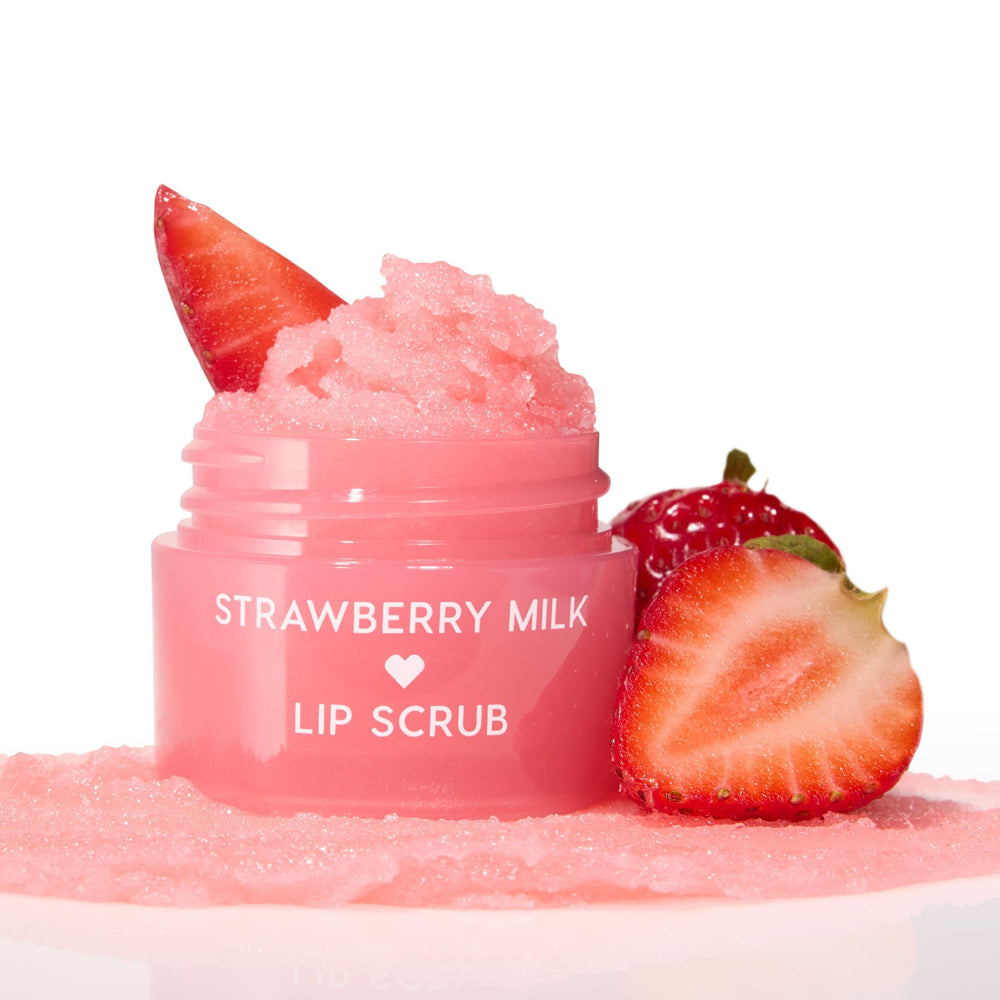 ColourPop scrub on fingertip demonstrating how a pea-sized amount spreads