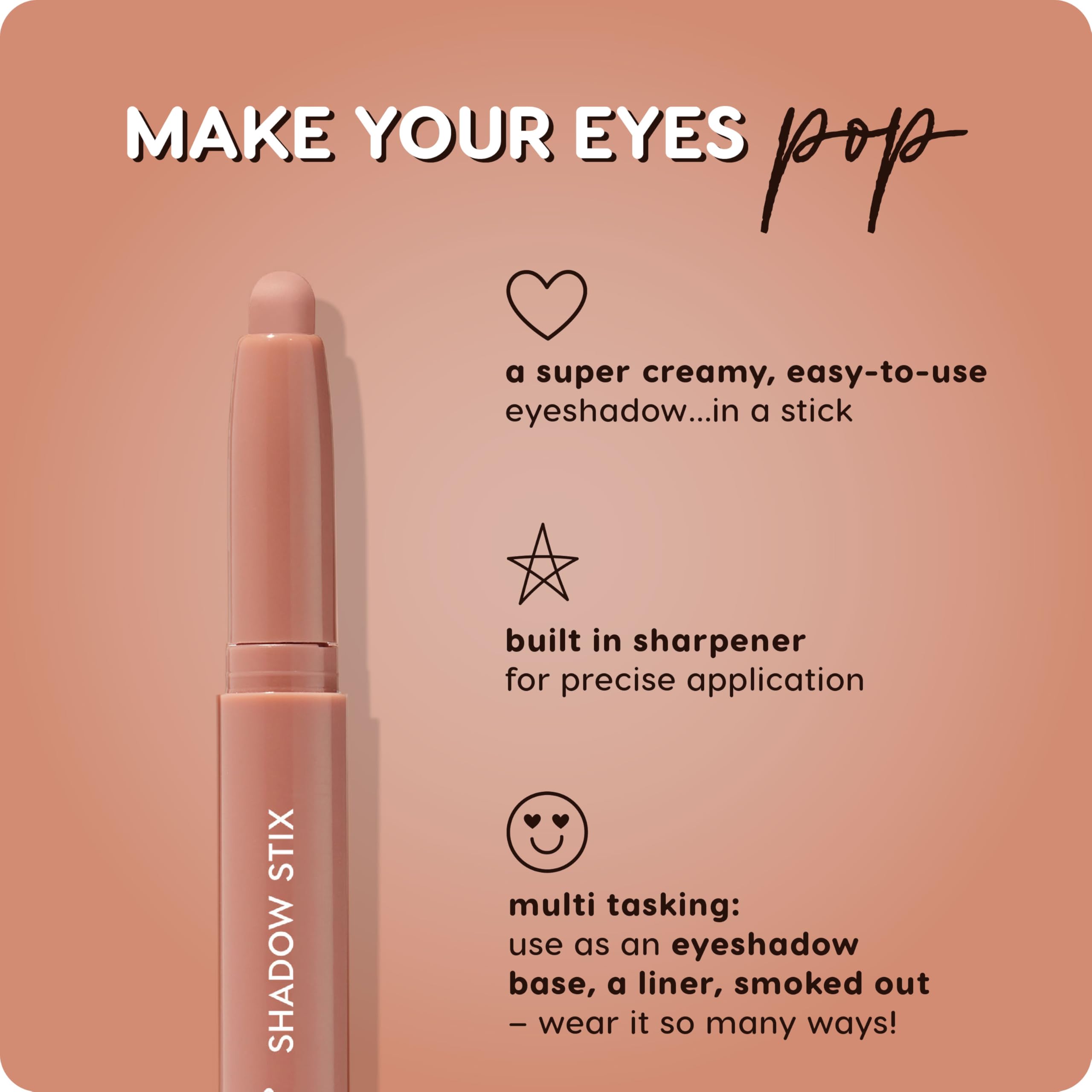 ColourPop Shadow Stix applied on lid demonstrating quick application and wearable finish