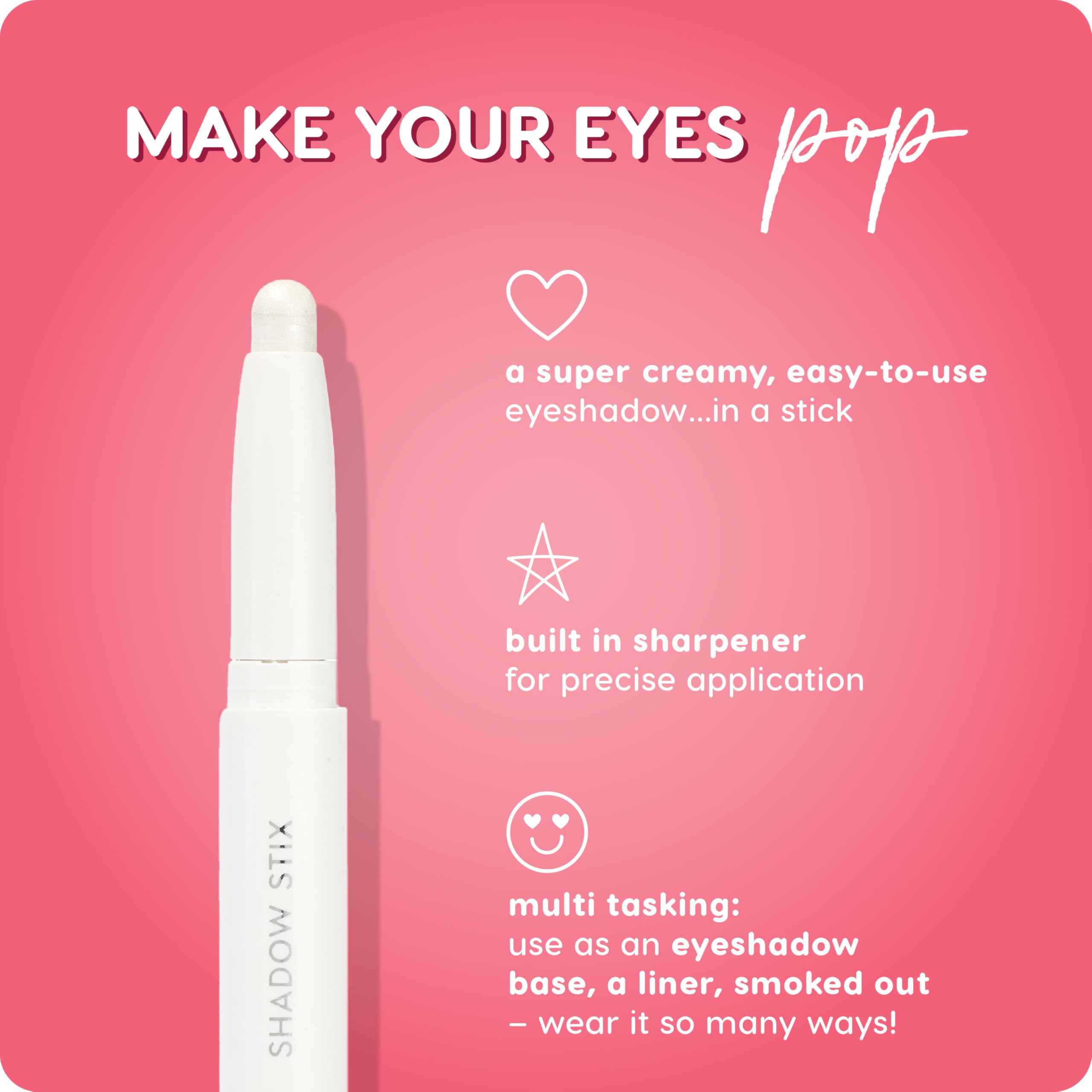 ColourPop Shadow Stix Cold Girl built-in sharpener detail for maintaining a fine edge