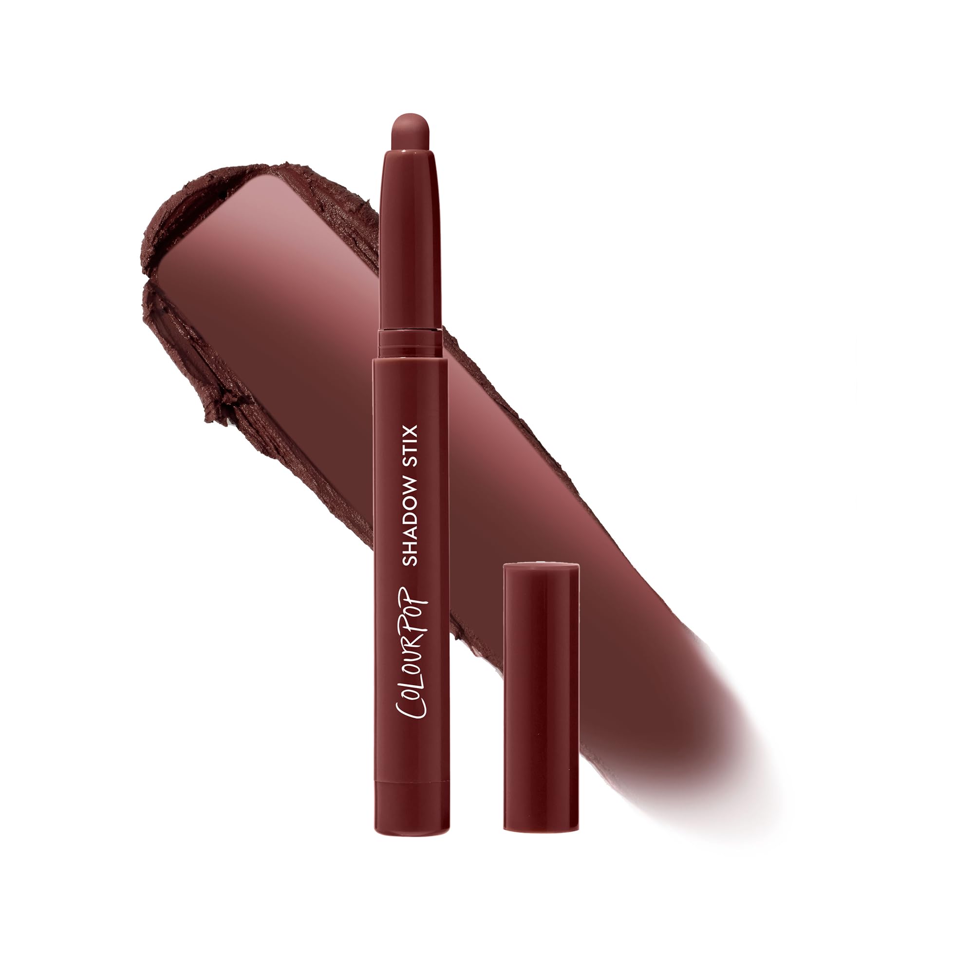 ColourPop Shadow Stix front packaging showing Plum Tart and product benefits