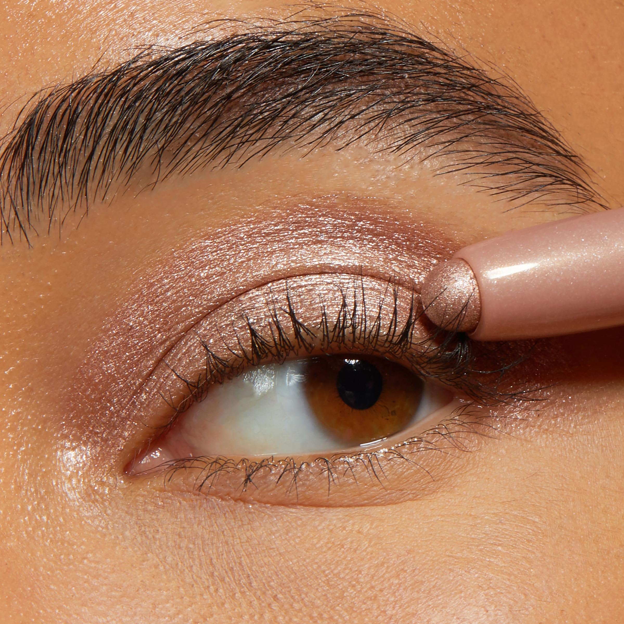 ColourPop Shadow Stix Socialite texture swipe on arm, creamy pigment and blendable finish