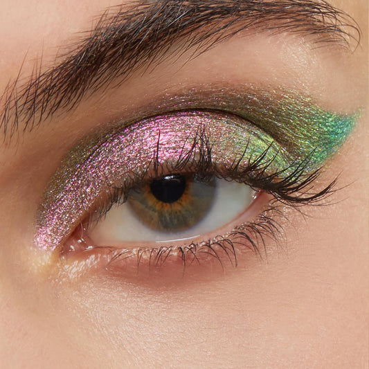 ColourPop close-up texture of Galaxy cream showing smooth blendability