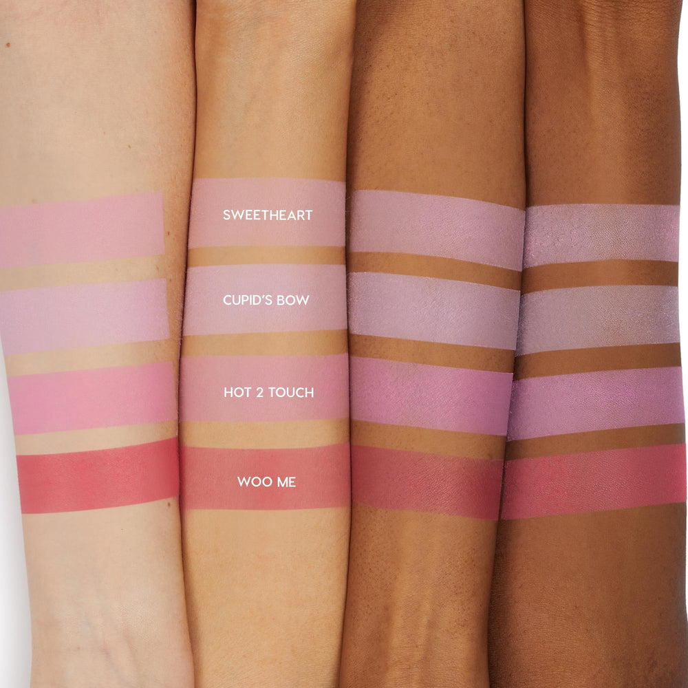 ColourPop powder swatch showing silky texture and easy blendability on skin