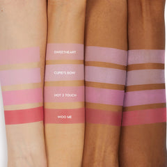 ColourPop powder swatch showing silky texture and easy blendability on skin
